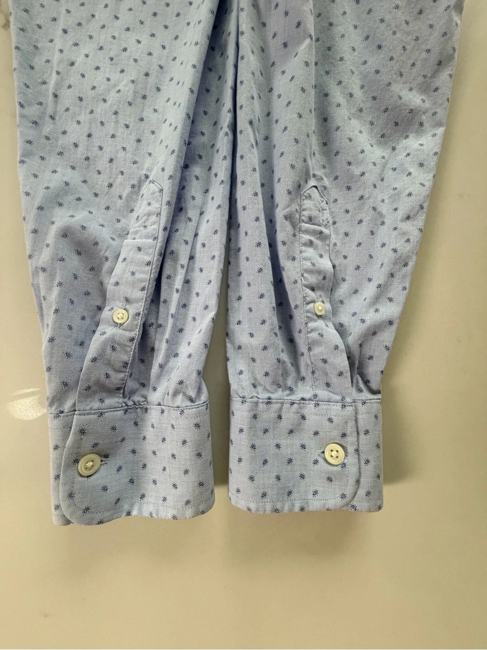Banana Republic Light Blue Mini Dot Button-Down Shirt